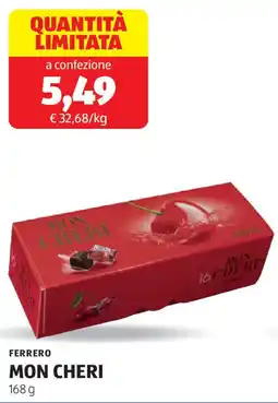 ALDI Ferrero mon cheri offerta