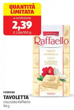 ALDI Ferrero tavoletta offerta