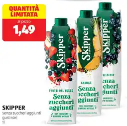 ALDI SKIPPER senza zuccheri aggiunti offerta