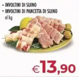 MerSi Supermercati Involtini di suino - involtini di pancetta di suino offerta