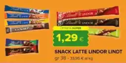 Tigre Snack latte lindor LINDT offerta