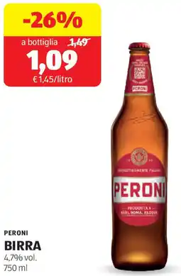 ALDI Peroni birra offerta