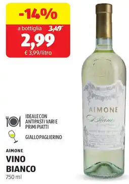 ALDI Aimone vino bianco offerta