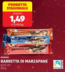 ALDI Monarc barretta di marzapane offerta