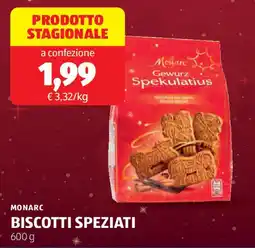 ALDI Monarc biscotti speziati offerta