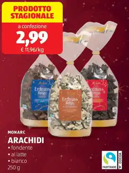ALDI Monarc arachidi offerta