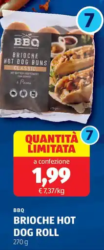 ALDI BBQ Brioche hot dog roll offerta
