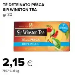 Tigre Tè deteinato pesca SIR WINSTON TEA offerta