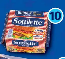 ALDI Sottilette cheddar burger offerta