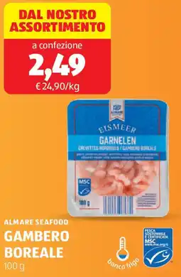 ALDI Almare seafood gambero boreale offerta