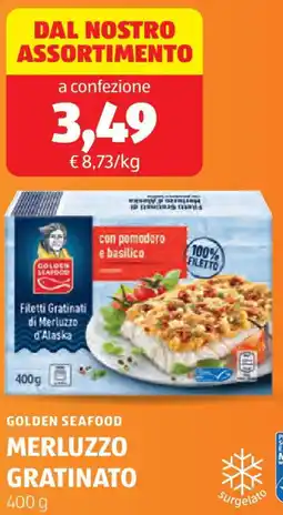 ALDI Golden seafood merluzzo gratinato offerta