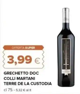 Tigre Grechetto doc colli martani terre de la custodia offerta
