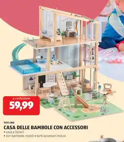 ALDI Toylino casa delle bambole con accessori offerta