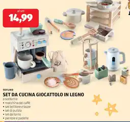 ALDI Toylino set da cucina giocattolo in legno offerta