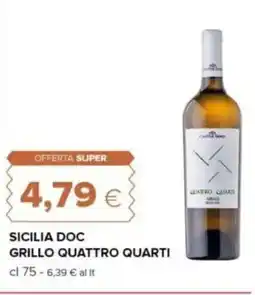 Tigre Sicilia doc grillo quattro quarti offerta
