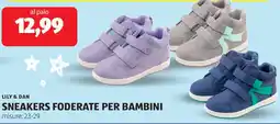 ALDI Lily & dan sneakers foderate per bambini offerta