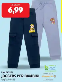 ALDI Paw patrol joggers per bambini offerta