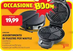 ALDI Ambiano assortimento di piastre per waffle offerta