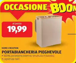ALDI Home creation portabiancheria pieghevole offerta