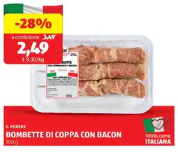 ALDI Il podere bombette di coppa con bacon offerta