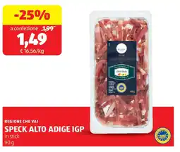 ALDI Regione che vai speck alto adige IGP offerta