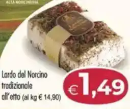 MerSi Supermercati Renzini Lardo del norcino tradizionale offerta