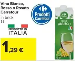 Carrefour Vino Bianco, Rosso o Rosato Carrefour offerta