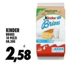 Compri Meglio Kinder brioss 10 pezzi offerta