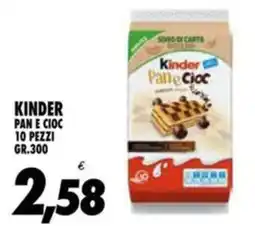 Compri Meglio Kinder pan e cioc 10 pezzi offerta