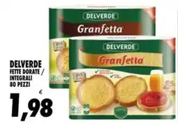 Compri Meglio Delverde fette dorate/ integrali 80 pezzi offerta