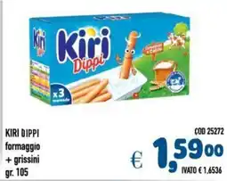 Del Prete Distribuzioni KIRI DIPPI formaggio + grissini offerta