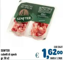 Del Prete Distribuzioni SENFTER cubetti di speck offerta