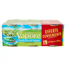 Spazio Conad PISELLI PICCOLI ITALIANI COTTI A VAPORE VALFRUTTA offerta