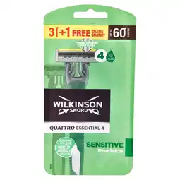 Spazio Conad RASOIO USA & GETTA QUATTRO ESSENTIAL 4 WILKINSON SWORD offerta