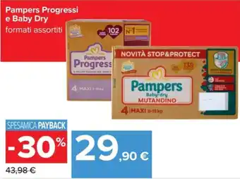 Pampers Progressi e Baby Dry