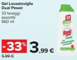 Carrefour Gel Lavastoviglie Dual Power offerta