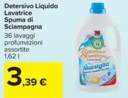 Carrefour Detersivo Liquido Lavatrice Spuma di Sciampagna offerta