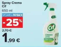 Carrefour Spray Crema Cif offerta