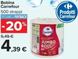 Carrefour Bobina Carrefour 500 strappi offerta
