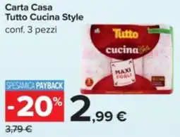 Carrefour Carta Casa Tutto Cucina Style offerta