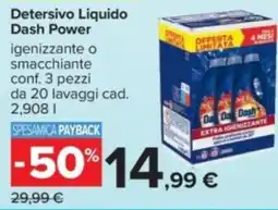 Carrefour Detersivo Liquido Dash Power offerta