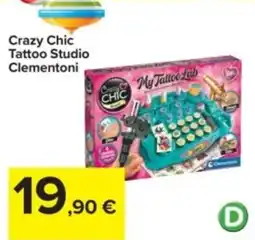 Carrefour Crazy Chic Tattoo Studio Clementoni offerta