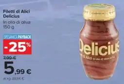 Carrefour Filetti di Alici Delicius offerta