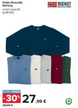 Carrefour Felpa Girocollo Norway offerta