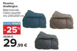 Carrefour Piumino Anallergico offerta