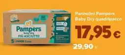 Oasi Pannolini Pampers Baby Dry quadripacco offerta