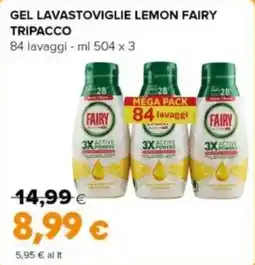 Oasi Gel lavastoviglie lemon fairy tripacco offerta