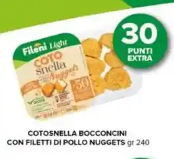 Oasi Fileni cotosnella bocconcini con filetti di pollo nuggets offerta