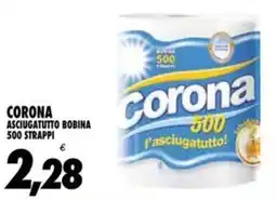 Compri Meglio Corona asciugatutto bobina 500 strappi offerta
