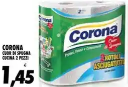 Compri Meglio Corona cuor di spugna cucina 2 pezzi offerta